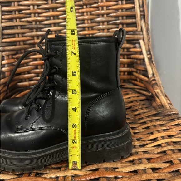 Dream Pairs Black Combat Boots Moto Boots in size 7.5 - Picture 7 of 15